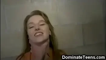 Teenage Slut Deep Throated in Jail!