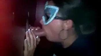 Masked gloryhole wife cum in mouth compilation (ID? Rachel?)