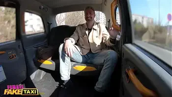 Female Fake Taxi Lady Gang gives this guy another chance to fuck her tight pussy