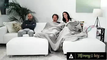 Reagan Foxx Gives Stepson Sneaky Handjob Next To Husband During Movie Night!