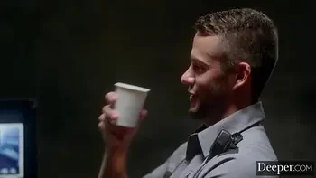 Deeper. Infamous Vicki Chase in massive cell block blowbang