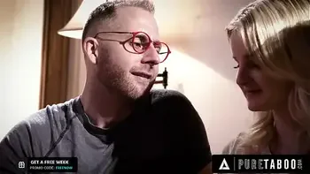 PURE TABOO Pervy Bisexual Couple Seduce Their Teen Neighbor Eliza Eves' Into Her First MMF Threesome