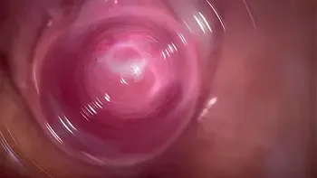 Camera deep inside my creamy pussy