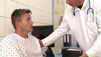 Busty doctor Marina Visconti titty fucks and rides her patient's thick rod