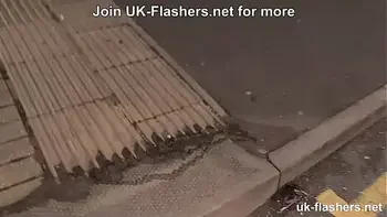 British flasher pissing in public transportation