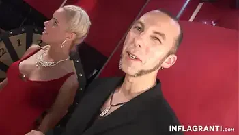 Naughty slugs sharing cocks in swinger wax party