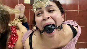 Hogtied Hotties Has Fun Being Two Bound And Gagged Girls In Tight Bondage