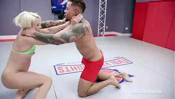 Eddie Jaye Defeats Helena Locke , Then Eats Her Pussy and Delivers His BBC