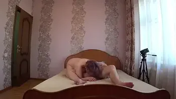 Real sex of a mature couple and cheating on her husband on a family bed. Chubby MILF gives a blowjob to a fat lover and cum on big boobs. PAWG doggystyle. Home fetish. Amateur oral.