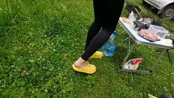 Weekend Camping With My Stepmom - Foot fetish - Dirty Soles - Sex Tape