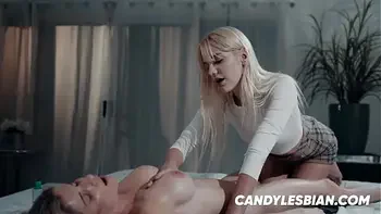 Cute Lesbiana Step Daughter Gives her Step Mom Chory Chase a Massage with Happy Ending