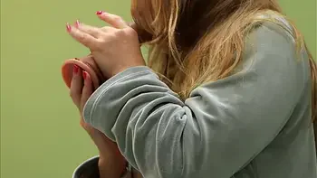 Hot Babe Loves to Masturbate and Fuck herself with a dildo, hiding from everyone.