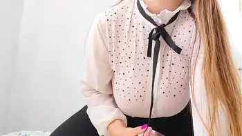 Busty hottie slowly undresses in front of the camera - Luxury Orgasm