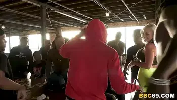 Busty MILF Alena Croft Survives Gangbang With 18 Big Black Dicks