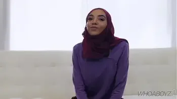 Petite Hijab Teen gets fucked & cover in cum
