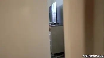 Horny stepmom Crystal Rush badly wants to have her stepsons cock in her pussy but has to satisfy herself by jerking his cock, at least for this time!