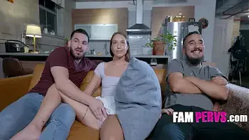 Fingering Stepsis Right Next To Her MAN - Violet Reign, Peter Green