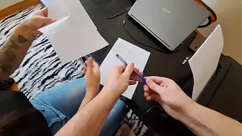 Latina Maid Signs Contract to Fuck 1 Minute Every Hour Until Her Boss Cums