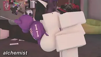 Fucking a fan girl in a Roblox Condo