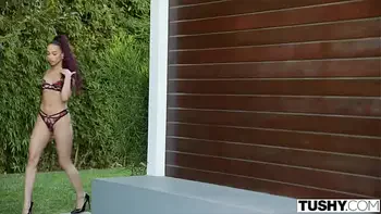 TUSHY Petite anal-queen Alexis is hungry for her trainer