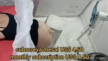 Esposa sacaneada durante exame na frente do corno!