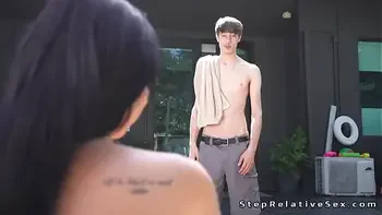 Dude POV fucks Latin big tits stepmom with big cock