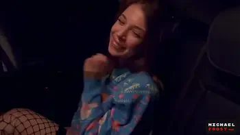 WOW! Christmas Miracle!- In Christmas Real Fan Fuck Pornstar in Car - POV - Michael Frost and MihaNika69