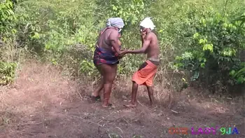 Hardcore Bbw Outdoor Sex standing in bush with BBC