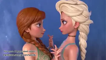 Frozen Ana and Elsa cosplay | Uncensored Hentai AI generated