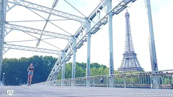 Melena Maria Rya Public Outdoor in Paris