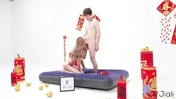 Brunette Chinese girl Li Zhiyan  enjoy adult game.