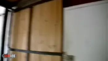 Skinny french blonde MILF fucked in the ass for money in the wharehouse