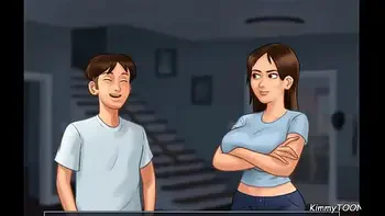 Summertime Saga - College girl rides huge cock in dorm room