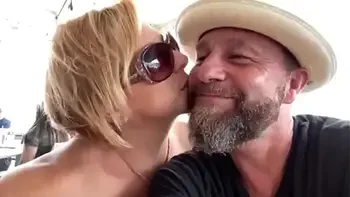 1st of 2 clips-Brianna Beach takes ex boyfriend Original MLIF Hunter out of retirement sucking his big dick and then getting fucked real good before dumping load into her face - clip 1