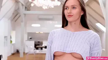 Natural busty Euro stepsister Stacy Cruz fucks her