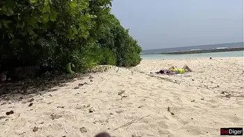 Voyeur pervert jerks off busty MILF and her stepdaughter and cums on their faces while they sunbathe