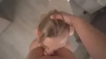 Stepfather accidentally touched stepdaughter's ass and fucked her hard in her throat and pussy