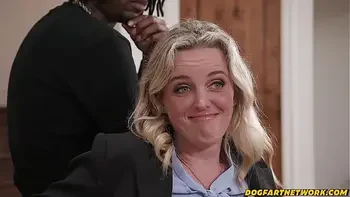 Big COCKED Paroless Spitroasted Blonde Parole Officer - Charlie Forde - Dogfart