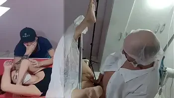 Corno leva esposa no ginecologista safado