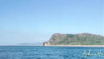 Escaped from the city by jet sky for filling my pussy by cum