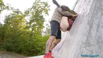 Public Agent Big tits hitchhiker Nicole Rae big dick public pov blowjob