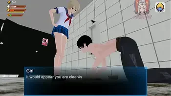3D FEMDOM GAME: TOILET HUMILIATION DEGRADED AND CHAINED