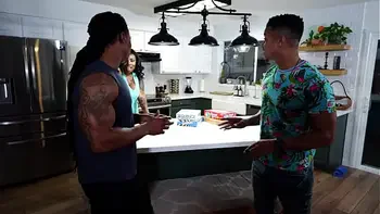 Voluptuous Ebony wants Gangbang with 2 BBC