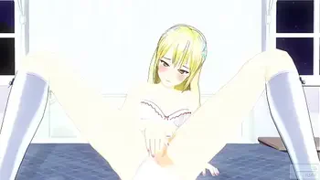 無修正アニメ　JCアナルオナニー