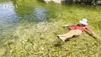 walk and sex outdoors, fucking interrupted by something unexpected, the best blowjob and cum in my ass