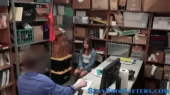 Thieving teen cumshot