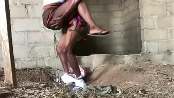 FAT KPEKUS DRILLED IN AN UNFINISHED BUILDING