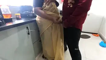 Tamil maid got fucked in kitchen
