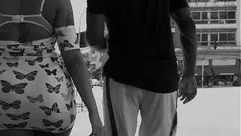 Behind the scenes porn with actress with a big ass