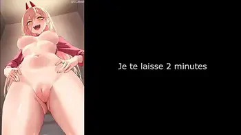 Hentai JOI FR Power chainsawman Assplay / Pissplay / Feet